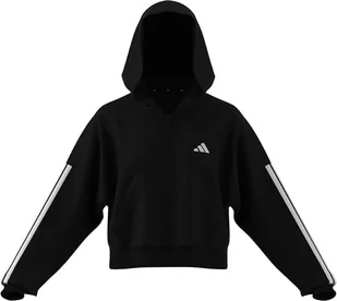 adidas Damska bluza z kapturem Essentials 3 paski French Terry z zamkiem błyskawicznym (1 szt.) - Bluzy damskie - miniaturka - grafika 1