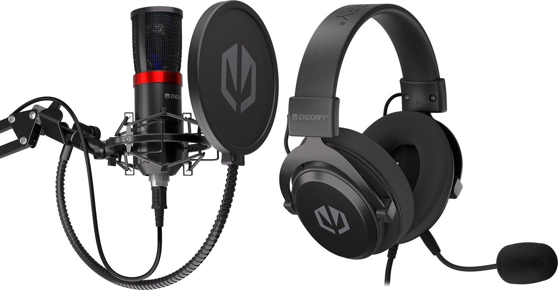 Mikrofon Endorfy Mikrofon Endorfy Solum Streaming EY1B004 + Słuchawki Viro Infra
