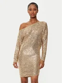 Sukienki - Marciano Guess Sukienka koktajlowa 5RGK69 6166A Złoty Bodycon Fit - miniaturka - grafika 1