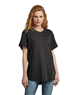 Koszulki i topy damskie - G-STAR RAW Lash Fem luźny top damski, Wielokolorowy (Dk Black Type Face 2.0 D16902-c334-d558), XS - grafika 1