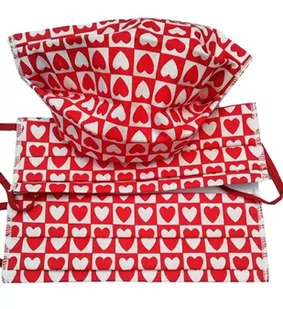 Maseczka Maska Ochronna Na Twarz Dla Dzieci Serca Serduszka Biała Czerwona 2547 - Odzież robocza - miniaturka - grafika 1