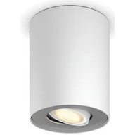 Lampy sufitowe - Philips Lampa sufitowa spot + regulator biały metal PILLAR HUE 929003046701 - miniaturka - grafika 1