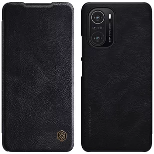 Nillkin Qin skórzana kabura etui Xiaomi Redmi K40 Pro+ / K40 Pro / K40 / Poco F3 / Mi 11i czarny - Etui i futerały do telefonów - miniaturka - grafika 1