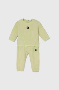Calvin Klein Jeans dres dziecięcy kolor zielony - Dresy i komplety dla dziewczynek - miniaturka - grafika 1