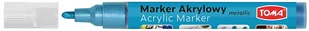Toma Marker akrylowy TO-402 2,5mm metaliczny jasno-niebieski 9348 - Markery permanentne - miniaturka - grafika 1