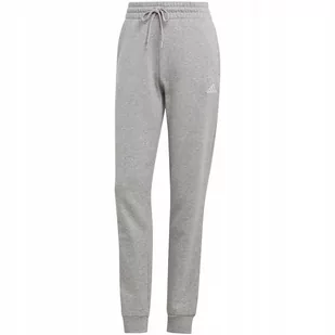 Spodnie damskie adidas Essentials Linear French Terry Cuffed szare IC8816 X - Dresy damskie - miniaturka - grafika 1