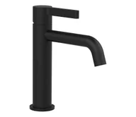 Baterie umywalkowe - Sapho - Kran do umywalki ICONIC 18,7 cm matowy czarny - miniaturka - grafika 1