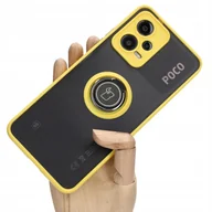 Etui i futerały do telefonów - Bizon Etui Case Hybrid Ring do Xiaomi POCO X5, żółte - miniaturka - grafika 1