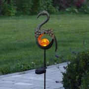 Lampy ogrodowe - Lampa solarna LED Melilla Bird kształt flaminga - miniaturka - grafika 1