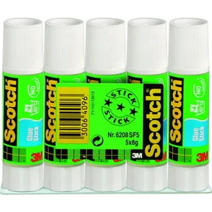 Scotch 6208sf5 klej w sztyfcie Standard, nie zawiera rozpuszczalników, 8 G, 5 sztuki 670891 - Anteny Wi Fi - miniaturka - grafika 2