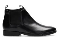 Botki męskie - Daulton Up [black leather] - rozmiar 41 - miniaturka - grafika 1