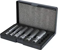 Narzędzia samochodowe - KS Tools 500.7325 1/4" + 3/8" Specjalny zestaw nasadek do świec żarowych i zapłonowych z przegubem, 11-szt - miniaturka - grafika 1