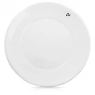 Talerze - Spodek / talerzyk mały ceramiczny biały serduszka 12 cm kod: O-128476 - miniaturka - grafika 1