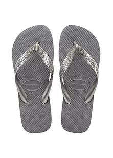 Havaianas Damskie japonki Top Tiras, srebrny - STEEL GREY - 25/26 EU - Klapki i japonki damskie - miniaturka - grafika 1