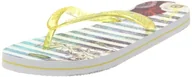 Klapki i japonki damskie - Desigual Stripped, japonki damskie, żółty - Żółty jaune - 41 EU - miniaturka - grafika 1