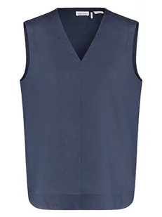 Gerry Weber Lniana bluzka w kolorze granatowym - Bluzki damskie - miniaturka - grafika 1