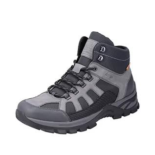 Buty trekkingowe męskie - Rieker Męskie buty trekkingowe B6832, szare, 46 EU - grafika 1