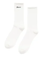 Skarpetki męskie - Skarpety Unisex VANS Classic Script Crew White (1 para) VN000QBGWHT1 M - miniaturka - grafika 1