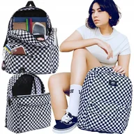 Plecaki szkolne i tornistry - Vans Plecak Old Skool Check Klasyczny Pojemny Sportowy Szkolny Miejski - miniaturka - grafika 1