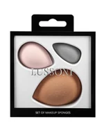 Pędzle do makijażu - LUSSONI LUSSONI Zestaw trzech gąbek do makijażu raindrop  standard, medium i mini 0000057893 - miniaturka - grafika 1