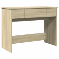 Toaletki - vidaXL Toaletka z lustrem dąb sonoma 100x45x76 cm - miniaturka - grafika 1