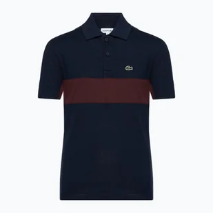 Koszulka polo dziecięca Lacoste PJ2479 navy blue-expresso - Koszulki i topy damskie - miniaturka - grafika 1
