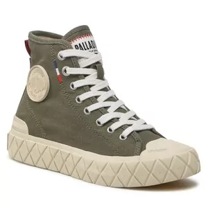 Trampki damskie - Trampki Palladium - Palla Ace Cvs Mid 77015-325-M Olive Night - grafika 1