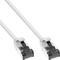 Patchcordy - InLine InLine® Patch cable slim, U/FTP, Cat.8.1, TPE halogen-free, white 0.25m - miniaturka - grafika 1