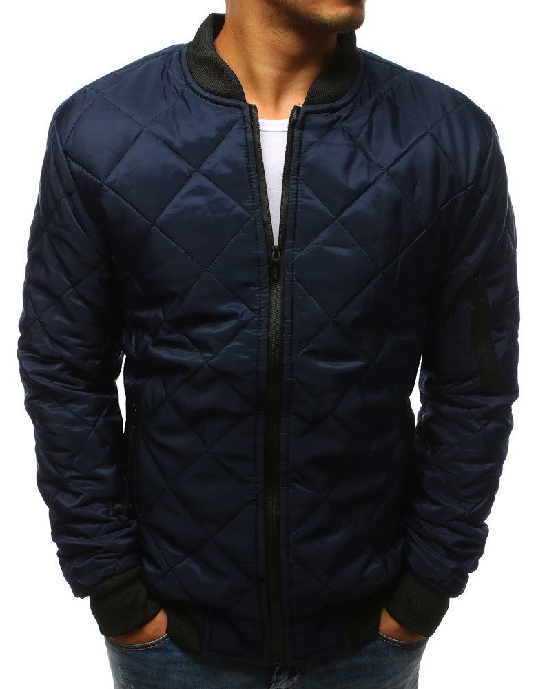 Kurtka męska pikowana bomber jacket granatowa TX2217-M