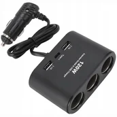 Ładowarki samochodowe - ROZDZIELACZ GNIAZDA ZAPALNICZKI ŁADOWARKA SAMOCHODOWA USB-C USB QC 120W - miniaturka - grafika 1