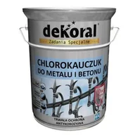 Farby zewnętrzne - Dekoral Chlorokauczuk 5L Czarny RAL9005 farba emal - miniaturka - grafika 1