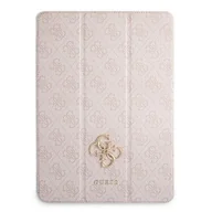 Etui do tabletów - Guess Etui na tablet Etui GUIC12G4GFPI Apple iPad Pro 12.9 2021 5 generacji Book Cover różowy/pink 4G Collection GUE1235PNK - miniaturka - grafika 1