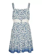 Sukienki - VERO MODA Sukienka damska Vmmilan Sl Short Dress WVN, Dazzling Blue/Aop: mira, L - miniaturka - grafika 1