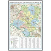 Mapy i plansze edukacyjne - EkoGraf, Województwo opolskie mapa ścienna na podkładzie do wpinania - pinboard, 1:200 000 - miniaturka - grafika 1