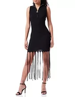 Sukienki - PINKO Damska sukienka Palencia Abito Costina Misto V, Z99_czarna limuzyna, XS - miniaturka - grafika 1