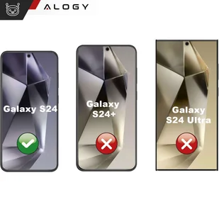 Etui do Samsung Galaxy S24 Mag Safe Glamour Case Ring obudowa ochrona aparatów Alogy Czarne przezroczyste - Etui i futerały do telefonów - miniaturka - grafika 7