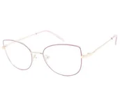 Okulary korekcyjne, oprawki, szkła - Oprawa korekcyjna w stylu Kocie Oczy - miniaturka - grafika 1