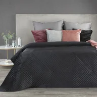 Narzuty - Eurofirany B.B. CHOCZYŃSCY SPÓŁKA JAWNA Narzuta 220 x 240 Euro Welurowa Wz. Sofia2 Czarna 1219946 - miniaturka - grafika 1