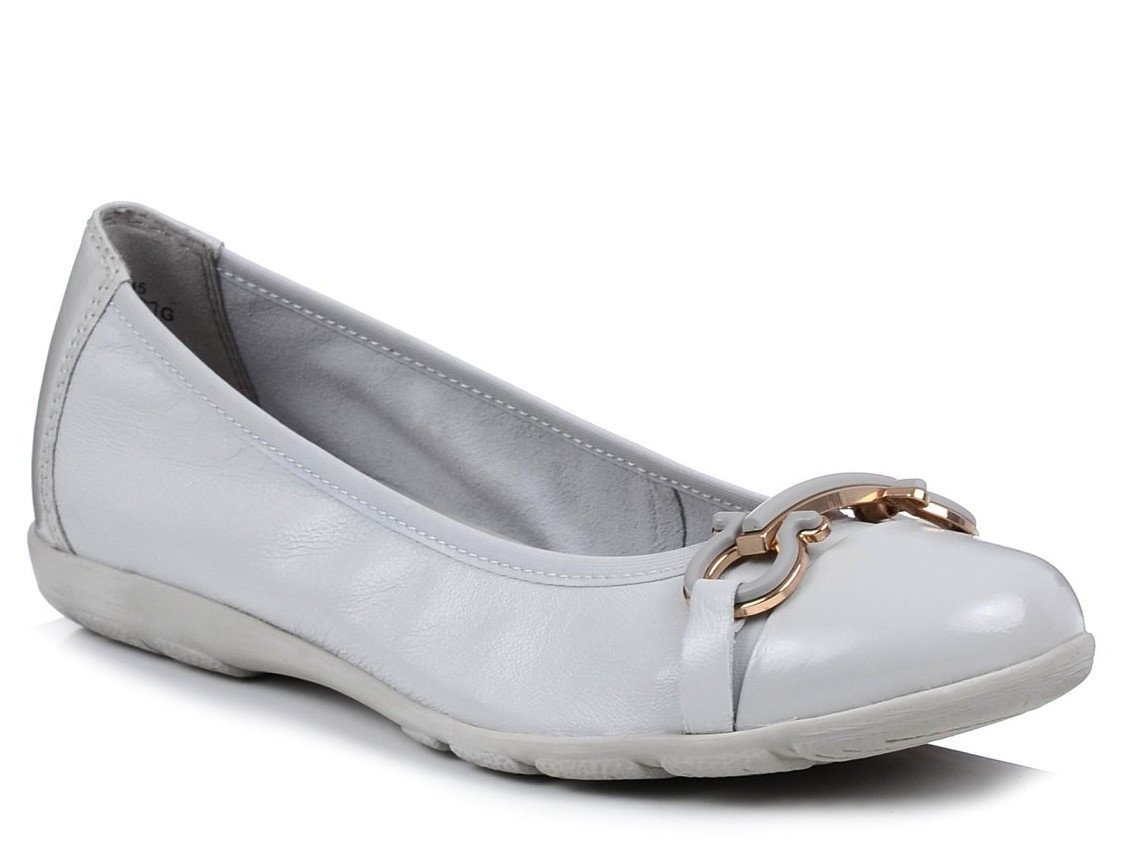 Baleriny baletki damskie skórzane Caprice 22172-37