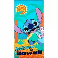 Okrycia kąpielowe dla dzieci - Ręcznik kąpielowy plażowy na basen szybkoschnący Stitch Stich Hawaje 70x140 - miniaturka - grafika 1