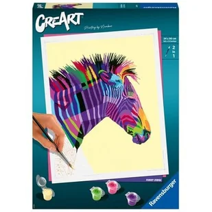 Ravensburger Malowanka CreArt Zebra 28994 28994 - Zabawki kreatywne - miniaturka - grafika 2