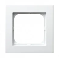 Klawisze i ramki - Ospel Ramka  pojedyncza SONATA - biały mat - miniaturka - grafika 1