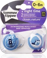 Smoczki uspokajające - Tommee Tippee smoczek TT 2x 6-18 Night - miniaturka - grafika 1