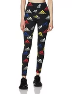 Legginsy - adidas Legginsy damskie, karbon/Multco/biały, L - miniaturka - grafika 1