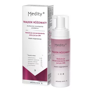 Medity+ Trądzik Różowaty Krem naprawczy na noc 50 ml - Kremy do twarzy - miniaturka - grafika 1