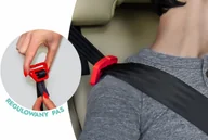 Foteliki samochodowe - FOTELIK SAMOCHODOWY PODKŁADKA SIEDZISKO CZARNO-SZARY R129 125-150 CM - miniaturka - grafika 1