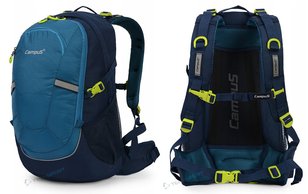 Pojemny Plecak Szkolny Campus Horton Pojemność 30L Niebieski