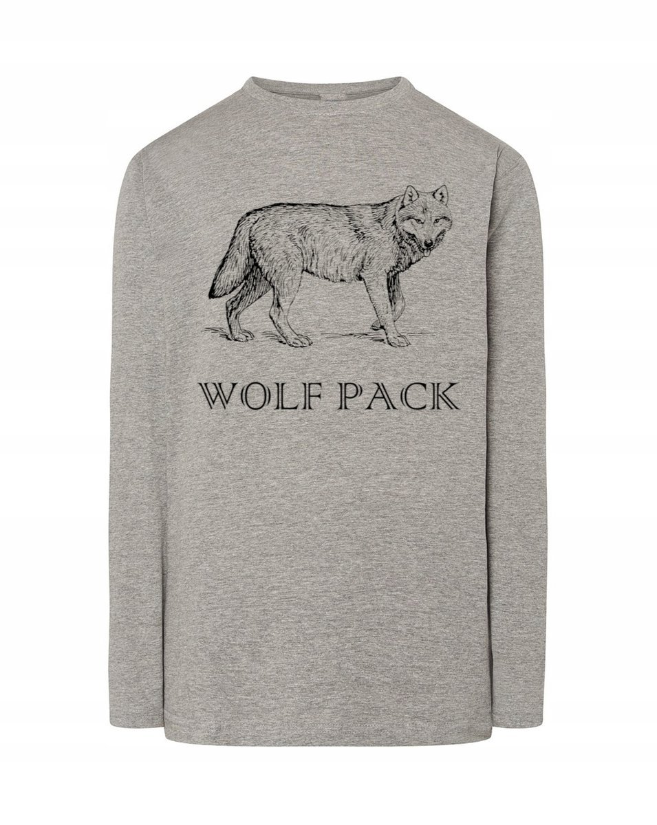Longsleeve męski nadruk WILK Wolf Pack r.L