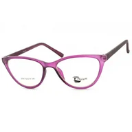 Okulary korekcyjne, oprawki, szkła - OPRAWKI OKULAROWE pod Korekcję KOCIE OKO Damskie ST2941C fioletowe - miniaturka - grafika 1