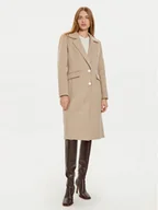 Płaszcze damskie - Guess Płaszcz zimowy Nancy W4BL32 WGJG2 Beżowy Regular Fit - miniaturka - grafika 1